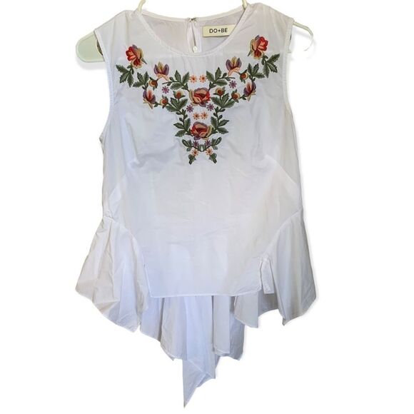 DO+BE Embroidered Tank Top - Women Small - Picture 2 of 8